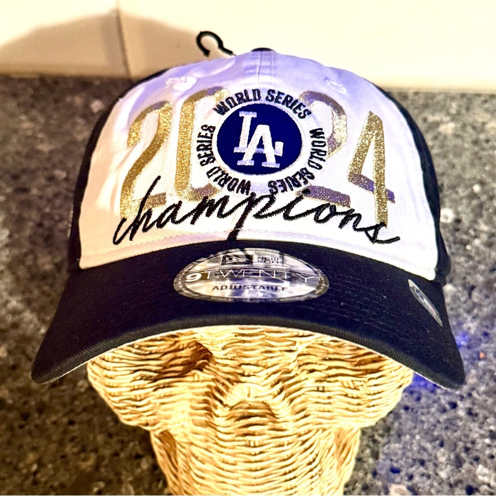 New Era LA World Series Champions Cap 2024- White and Gold